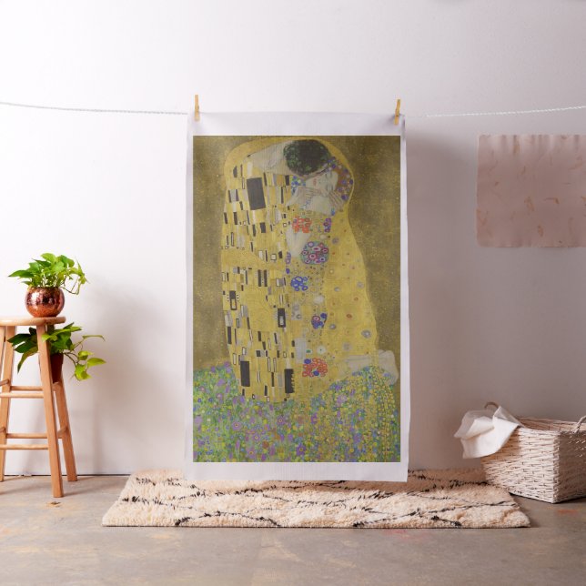 Gustav Klimt the Kiss Tyg (In Situ)