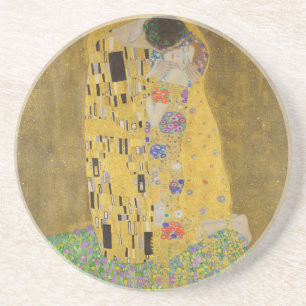 Gustav Klimt "The Kiss" Underlägg Sandsten