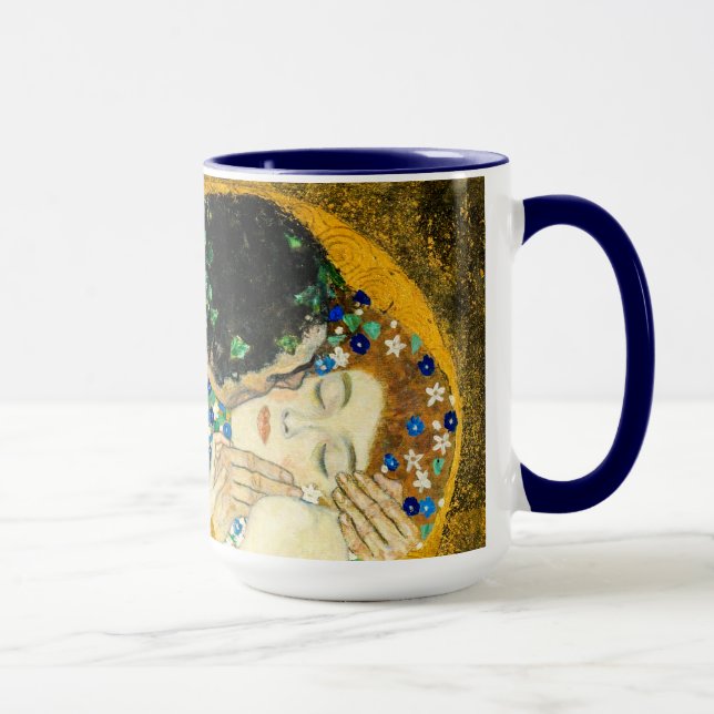 Gustav Klimt - The Kiss / Valentine's Day Art Mugg (Höger)