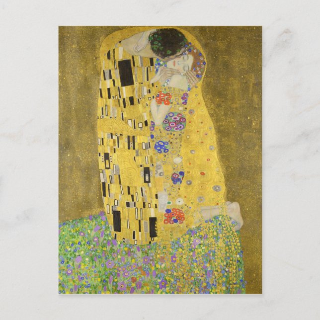 Gustav Klimt the Kiss Vykort (Framsida)