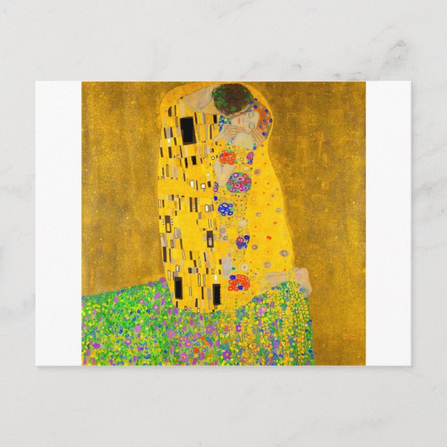 Gustav Klimt the Kiss Vykort (Framsida)