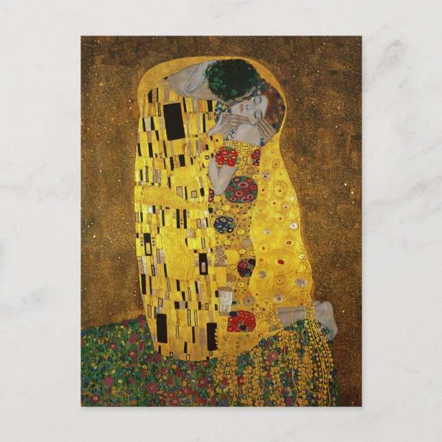 Gustav Klimt the Kiss Vykort (Framsida)