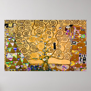 Gustav Klimt 'träd av Life Poster