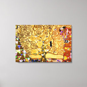 Gustav Klimt Trädet Liv: Art Nouveau Symbolist Canvastryck