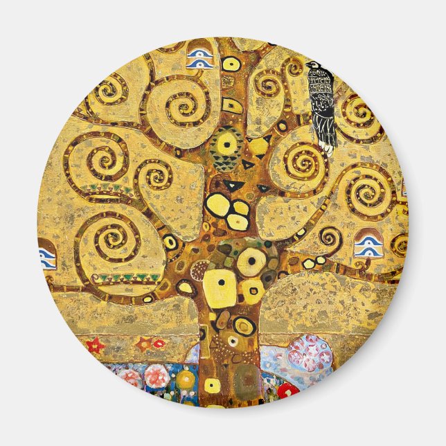 Gustav Klimt , “ Tree of life ” Magnet (Framsidan)
