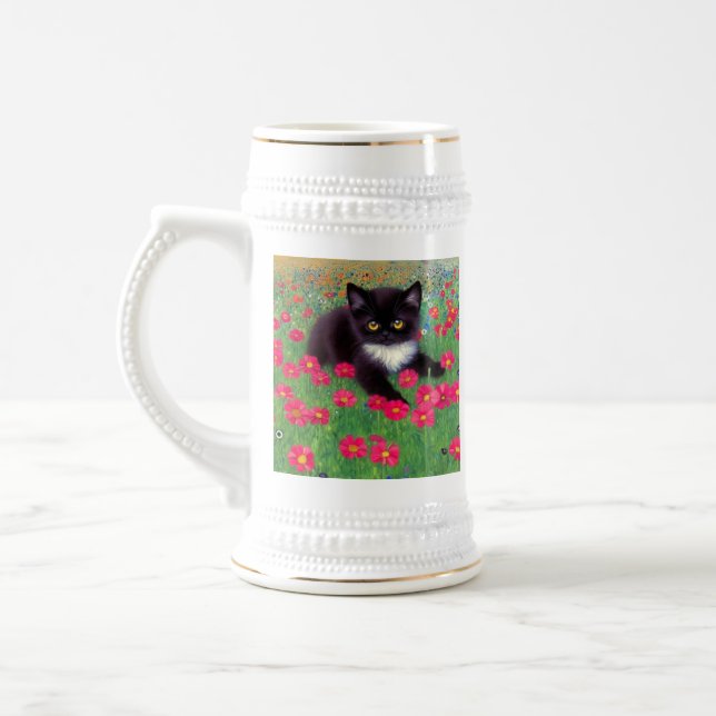 Gustav Klimt Tuxedo Cat Sejdel (Vänster)