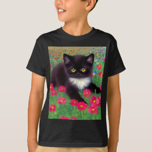 Gustav Klimt Tuxedo Cat T Shirt