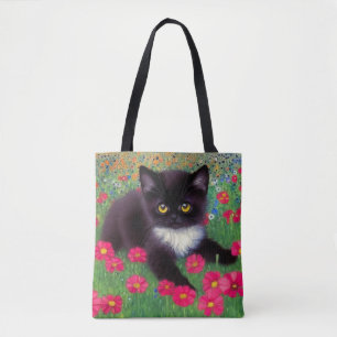 Gustav Klimt Tuxedo Cat Tygkasse