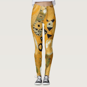 Gustav Klimt Uggla i A Träd Leggings