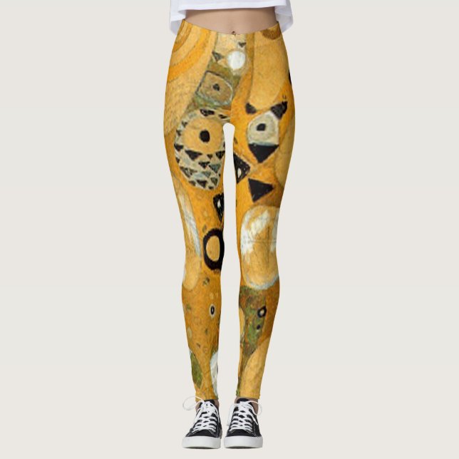 Gustav Klimt Uggla i A Träd Leggings (Framsida)
