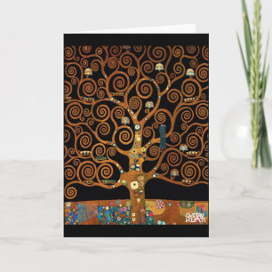 Gustav Klimt under Livets träd Kort