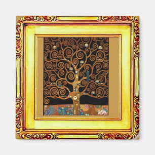 Gustav Klimt - Under Livets träd Magnet