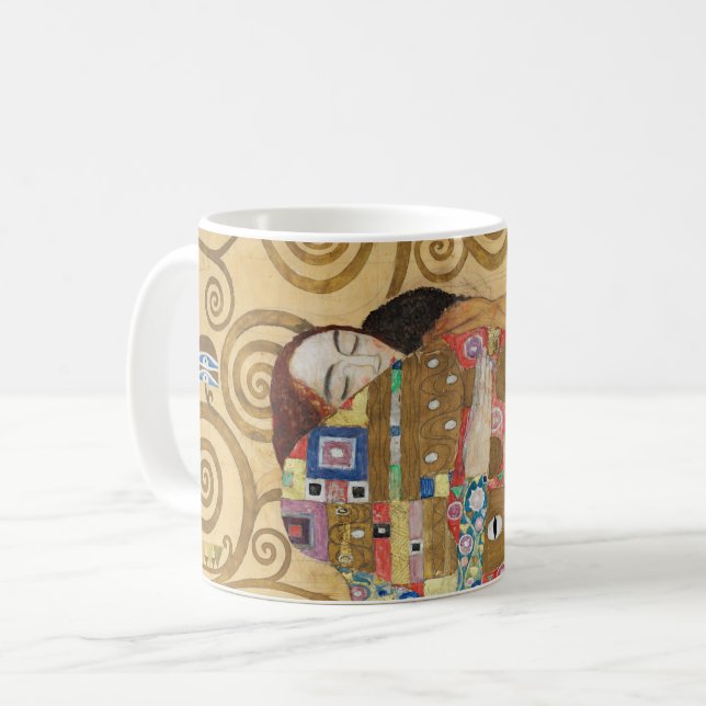 Gustav Klimt - Uppfyllelse, Stocletfrisen Kaffemugg (Framsida vänster)
