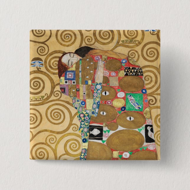 Gustav Klimt - Uppfyllelse, Stocletfrisen Knapp (Framsida)