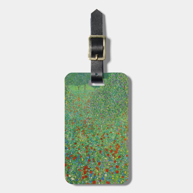 Gustav Klimt - Vallmo fält Bagagebricka (Vertikal Framsida)