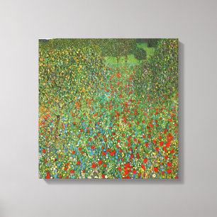 Gustav Klimt vallmofält Canvastryck