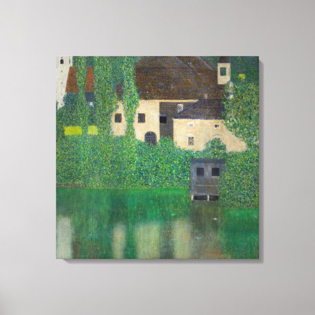 Gustav Klimt - Vatten Castle Canvastryck (Framsida)