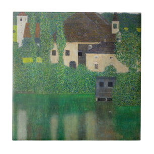 Gustav Klimt - Vatten Castle Kakelplatta