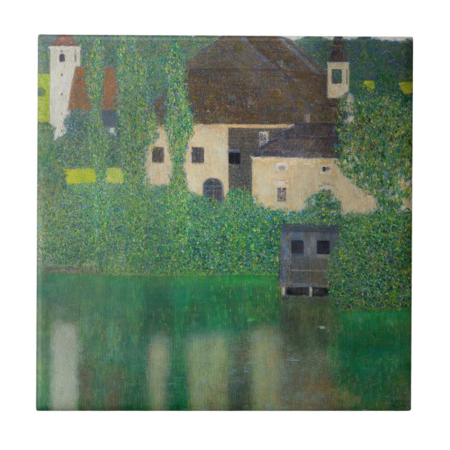 Gustav Klimt - Vatten Castle Kakelplatta (Framsidan)