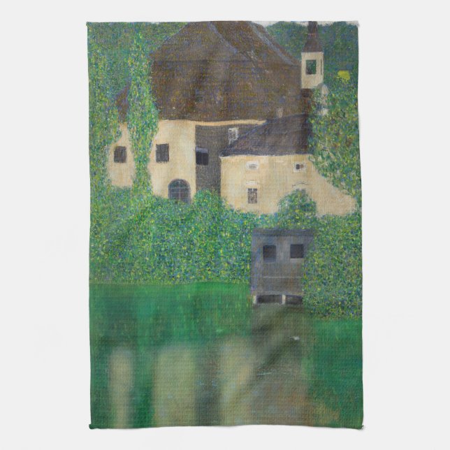 Gustav Klimt - Vatten Castle Kökshandduk (Vertikal)