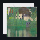 Gustav Klimt - Vatten Castle Tack Kort<br><div class="desc">Vatten Castle - Gustav Klimt,  Oil on Canvas,  1908</div>