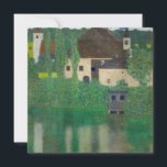 Gustav Klimt - Vatten Castle Tack Kort<br><div class="desc">Vatten Castle - Gustav Klimt,  Oil on Canvas,  1908</div>
