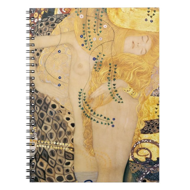 Gustav Klimt - Vatten-serpents I Anteckningsbok (Framsidan)