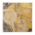 Gustav Klimt - Vatten-serpents I Kakelplatta<br><div class="desc">Vatten Serpents I / The Hydra - Gustav Klimt,  Tempera and water color on parchment,  1904-1907</div>