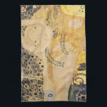 Gustav Klimt - Vatten-serpents I Kökshandduk<br><div class="desc">Vatten Serpents I / The Hydra - Gustav Klimt,  Tempera and water color on parchment,  1904-1907</div>