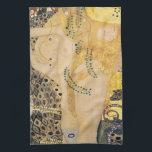 Gustav Klimt - Vatten-serpents I Kökshandduk<br><div class="desc">Vatten Serpents I / The Hydra - Gustav Klimt,  Tempera and water color on parchment,  1904-1907</div>