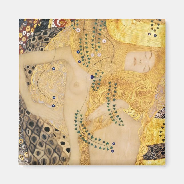 Gustav Klimt - Vatten-serpents I Magnet (Framsidan)