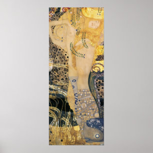 Gustav Klimt - Vatten-serpents I Poster
