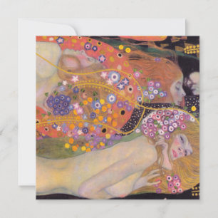 Gustav Klimt - Vatten-serpents II Inbjudningar