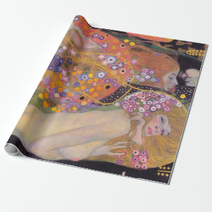 Gustav Klimt - Vatten-serpents II Presentpapper