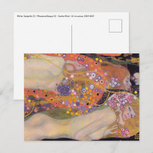 Gustav Klimt - Vatten-serpents II Vykort