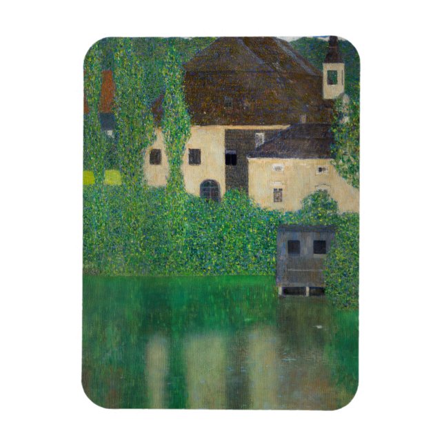Gustav Klimt - Vattenslott Magnet (Vertikal)