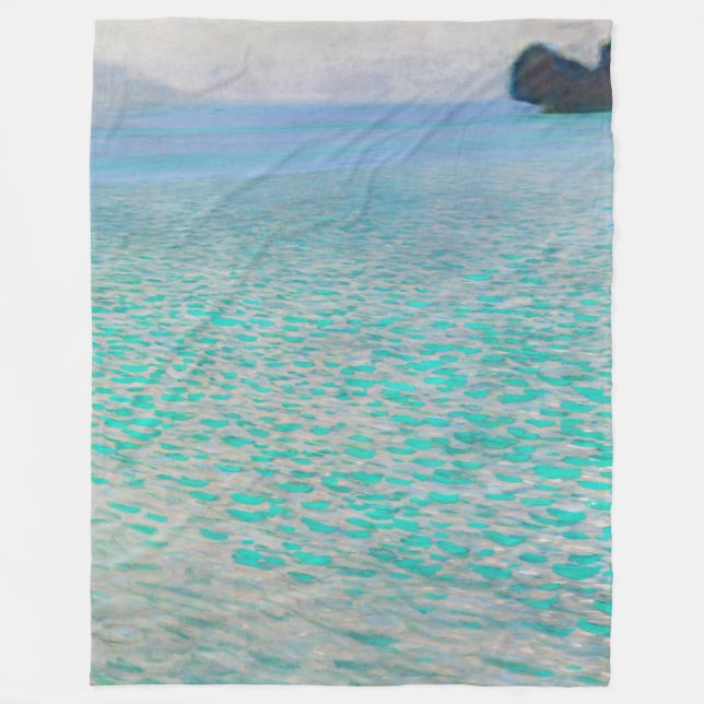 Gustav Klimt - Vid Attersee Fleecefilt (Framsidan)