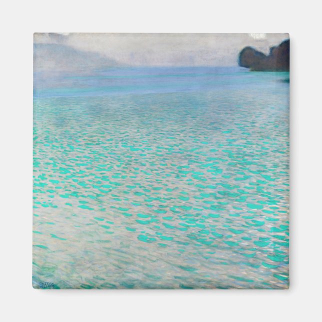 Gustav Klimt - Vid Attersee Magnet (Framsidan)