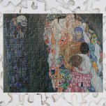 Gustav Klimt Vintage Art nouveau död och livstid Pussel<br><div class="desc">Död och livstid (1908) av Gustav Klimt är en vintage av bra av Viktorian Era Symbolism med två olika inslag, Life and Death. På den lämnat döden återges en klassisk grimbok med en slipande skalle, täckt i en mörk med en religiösa kor. På högerna finns en grupp huvudsakligen unga kvinnor...</div>