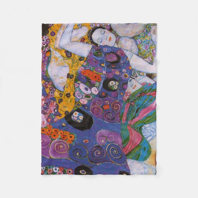 Gustav Klimt - Virgin Fleecefilt (Framsidan)
