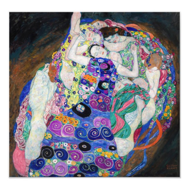 Gustav Klimt - Virgin Fototryck (Framsidan)