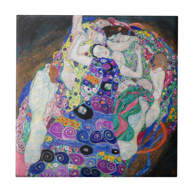 Gustav Klimt - Virgin Kakelplatta (Framsidan)