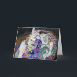 Gustav Klimt - Virgin Kort<br><div class="desc">The Virgin/The Maiden-Gustav Klimt,  Oil on Canvas,  1913</div>