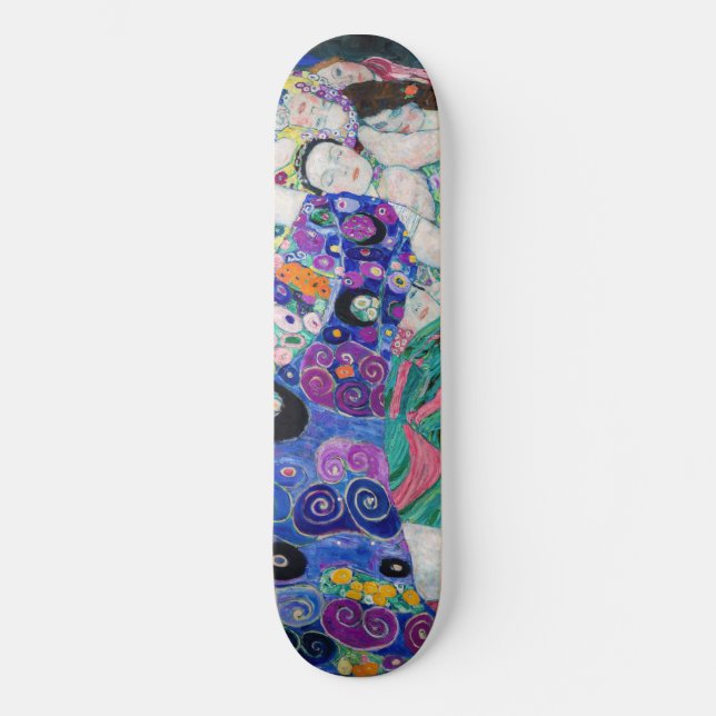 Gustav Klimt - Virgin Mini Skateboard Bräda 18,5 Cm (Framsida)