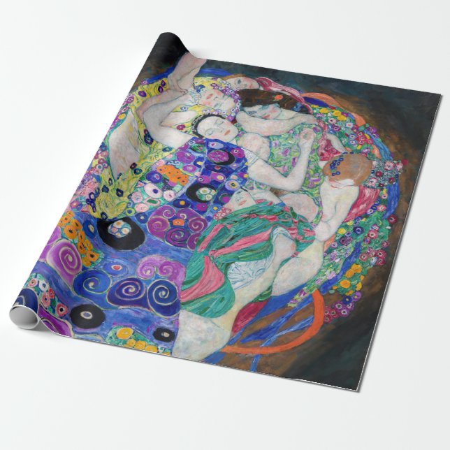 Gustav Klimt - Virgin Presentpapper (Utrullad)