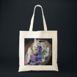 Gustav Klimt - Virgin Tygkasse<br><div class="desc">The Virgin/The Maiden-Gustav Klimt,  Oil on Canvas,  1913</div>