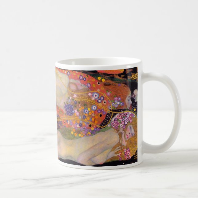 Gustav Klimt , “ Water Serpents II (girlfriends) ” Kaffemugg (Höger)