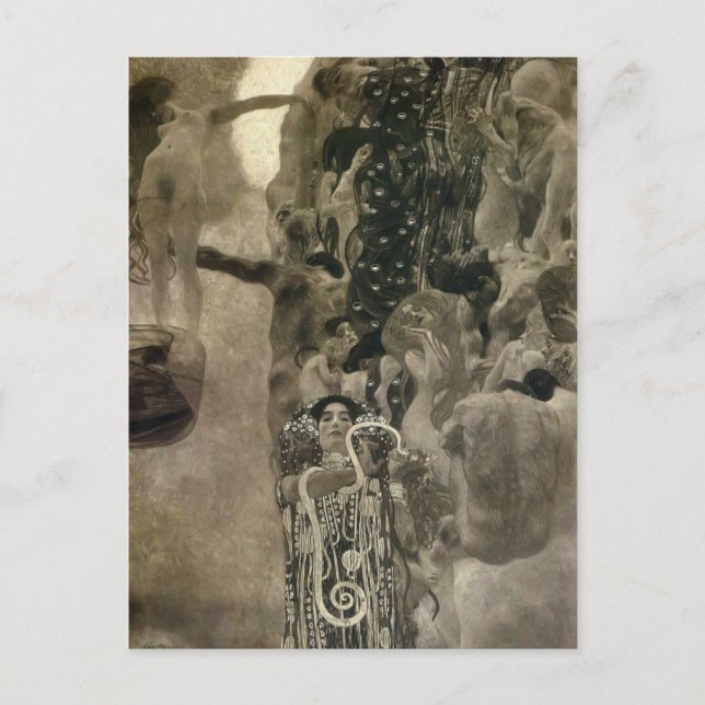 Gustav Klimt-Wien Universiteten Ceiling Paintings Vykort (Framsida)