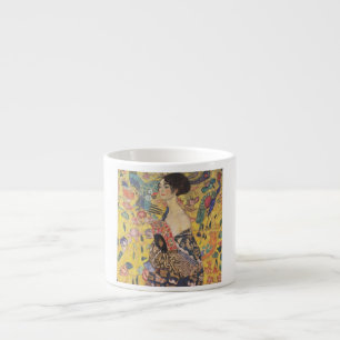 Gustav Klimt - Woman med fläkt Espressomugg
