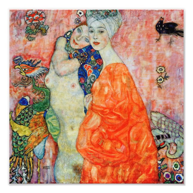 Gustav Klimt - Women Friends Fototryck (Framsidan)